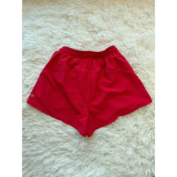 Lululemon | Pace Rival High-Rise Short 3” | Red Glow | Size 4 - Picture 2 of 9